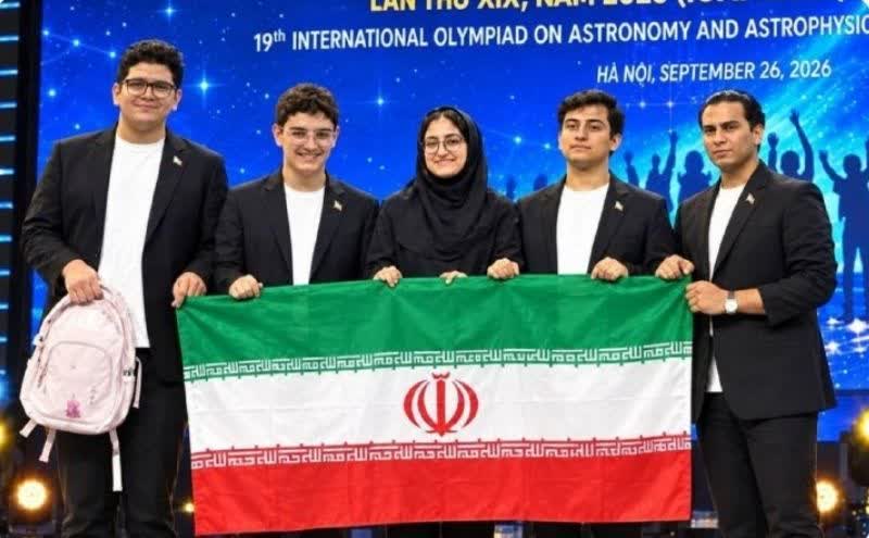ارشیا میرشمسی کاخکی مدال طلای المپیاد نجوم